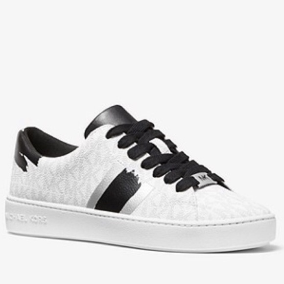 Michael Kors Shoes - 👟 MK Keaton Logo Brushstroke Stripe Sneakers
